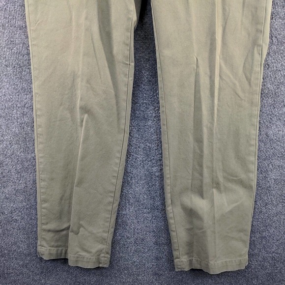 Banana Republic Men's Gavin Chino Pants Green 32x32 Flat Front Regular Straight - Picture 8 of 12